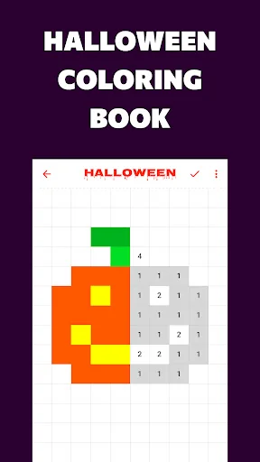 32 pixel: Halloween coloring