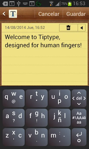 TipType Keyboard Lite screenshot 1
