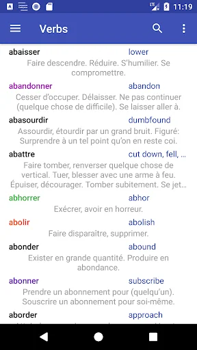 Conjugaison Française screenshot 1