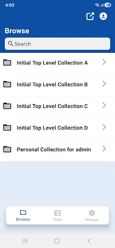 Xerox DocuShare screenshot 1