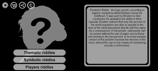 Einstein's Riddles Text Puzzle