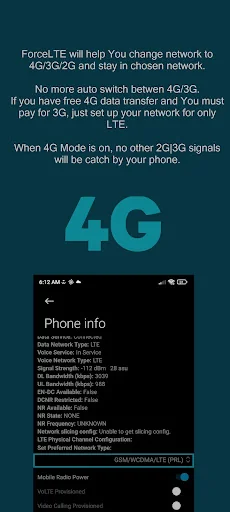 Force LTE Only (4G/5G) screenshot 4
