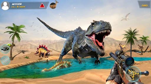 Dino Hunting Sniper Shooter 3D