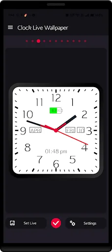 Analog Clock Live Wallpaper screenshot 2