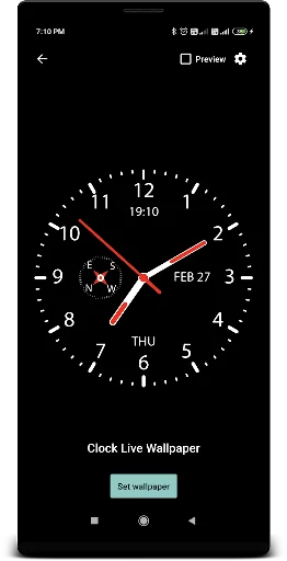 Clock Live Wallpaper screenshot 1