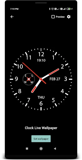 Clock Live Wallpaper screenshot 1