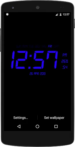 Digital Clock Live Wallpaper screenshot 2