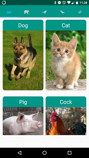 Animal sounds. Learn and play. screenshot 1
