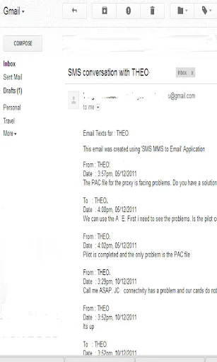 SMS MMS to Email screenshot 3