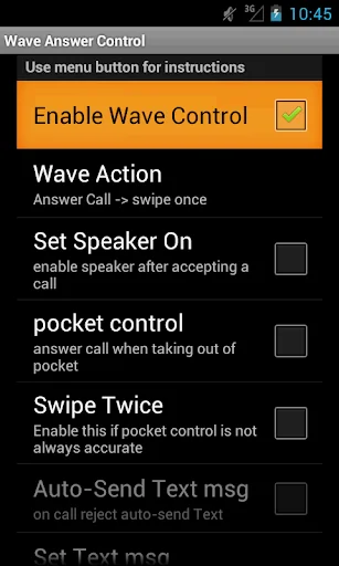Wave Answer Control