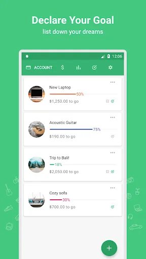 Thriv - Savings Goal Tracker screenshot 1