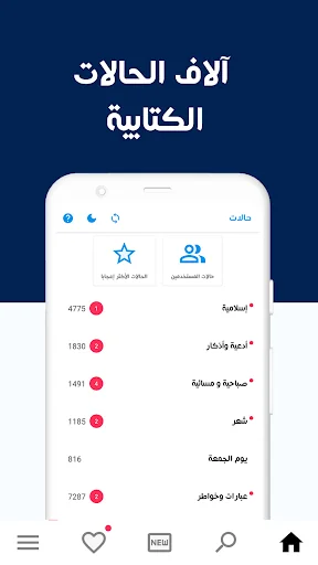 مسجاتي : حالات كتابه