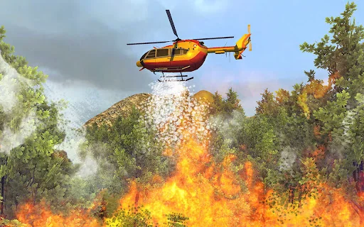 Fire Helicopter Rescue SIM