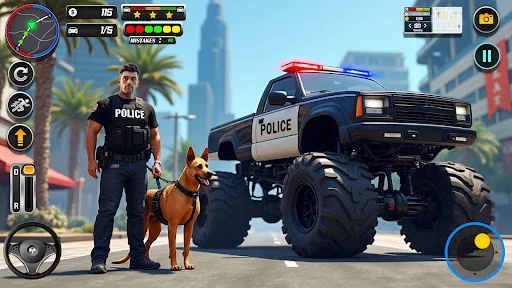 Police Monster Truck Car Games screenshot 1