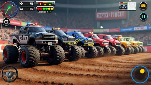 Police Monster Truck Car Games screenshot 3