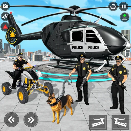 US Police ATV Transporter Game