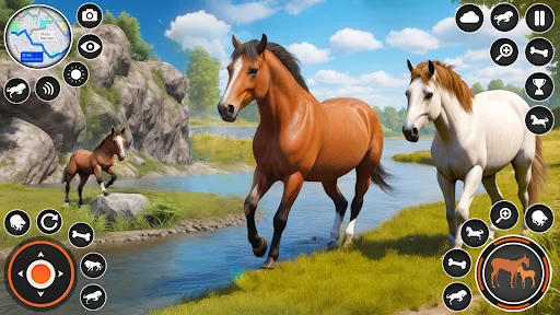 Wild Horse Family Simulator 3D screenshot 1