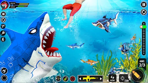 Shark Attack FPS Sniper Game