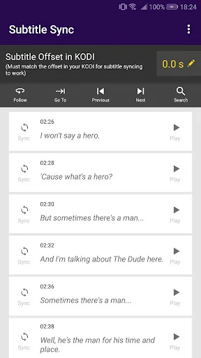 Subtitle Sync for KODI - Fix s