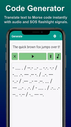 Morse Code Generator & Trainer