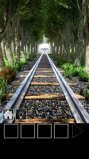 脱出ゲーム　電車のある道