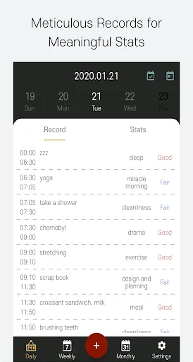 DailyStats - Daily report that