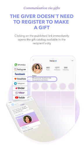 YouGiver - communication via g