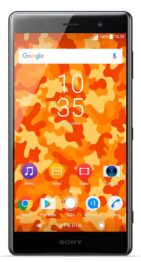 Orange Camo Theme for Xperia™