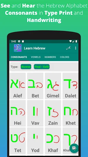Learn Hebrew Alphabet