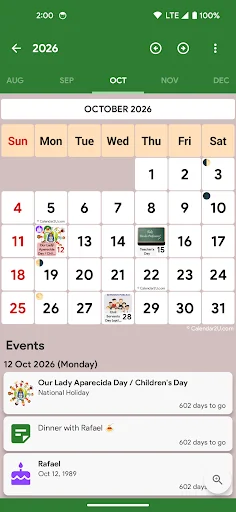 Brazil Calendar - Calendar2U