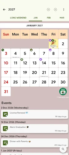 South Africa Calendar