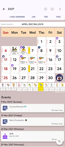 Thailand Chinese Calendar