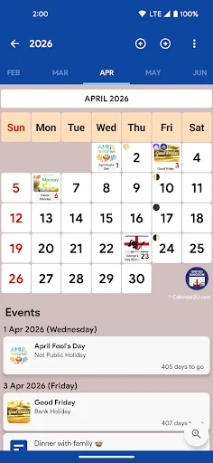 UK Calendar