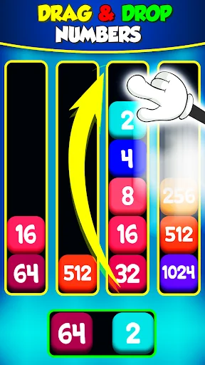 2048 Stack Merge: Drop Puzzle
