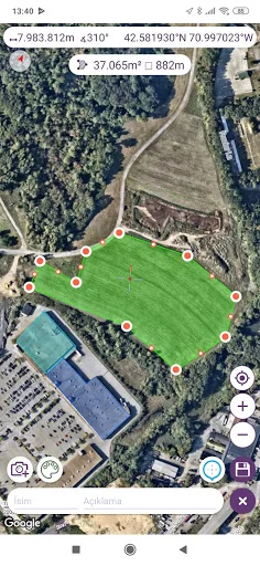Area & Distance Measure