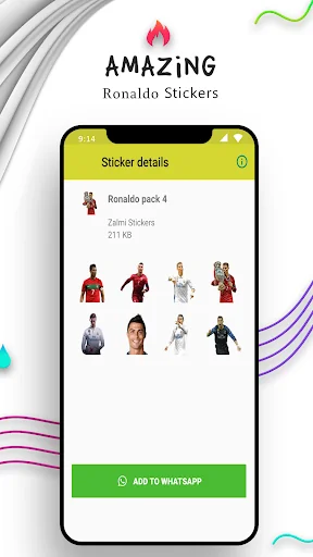 Ronaldo Stickers For Whatsapp screenshot 2
