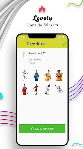Ronaldo Stickers For Whatsapp screenshot 3