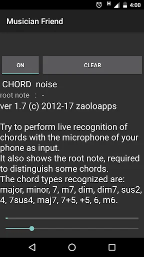 Musician Friend Chord Detector screenshot 1