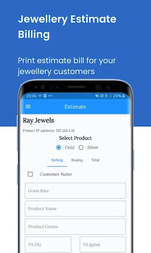 Jewellery Estimate Billing