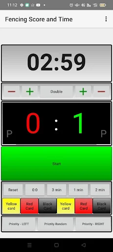 Fencing score and time screenshot 1