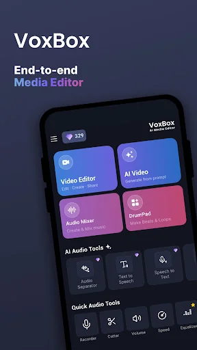 VoxBox AI Video & Audio Editor screenshot 1