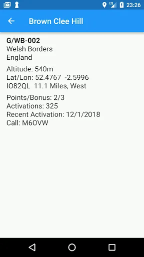 SOTA Finder screenshot 2