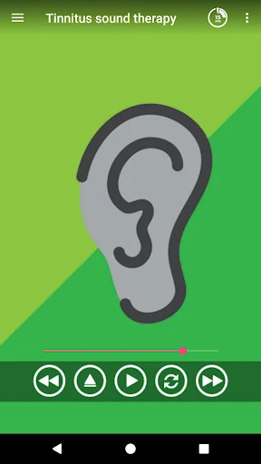 Tinnitus relief. Sound therapy