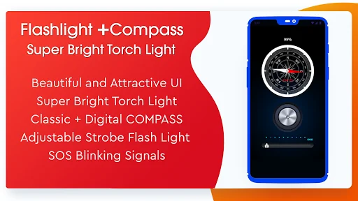 Flashlight +Compass - Super Br