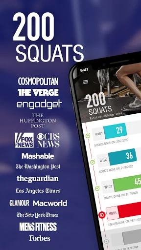 0-200 Squats Legs Trainer screenshot 1