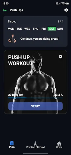 Zeopoxa Push Ups Workout