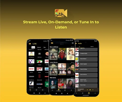 BDCast - Bangla Live TV,Radio screenshot 2