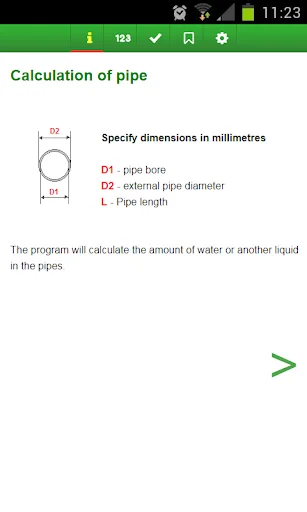 Calculate volume of the pipe
