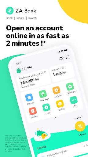 ZA Bank screenshot 1