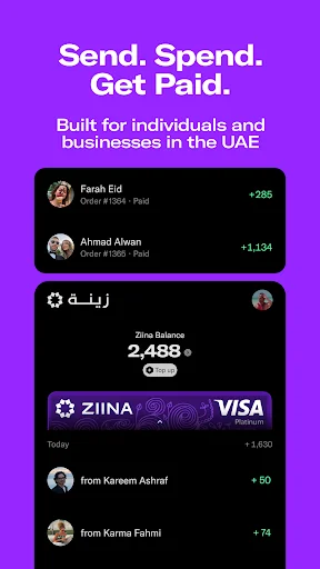 Ziina: Send. Spend. Get Paid.